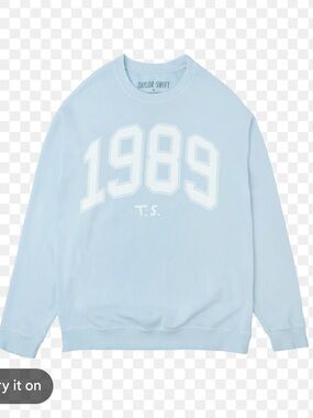 Taylor Swift Light Blue '1989' Pullover Sweatshirt
